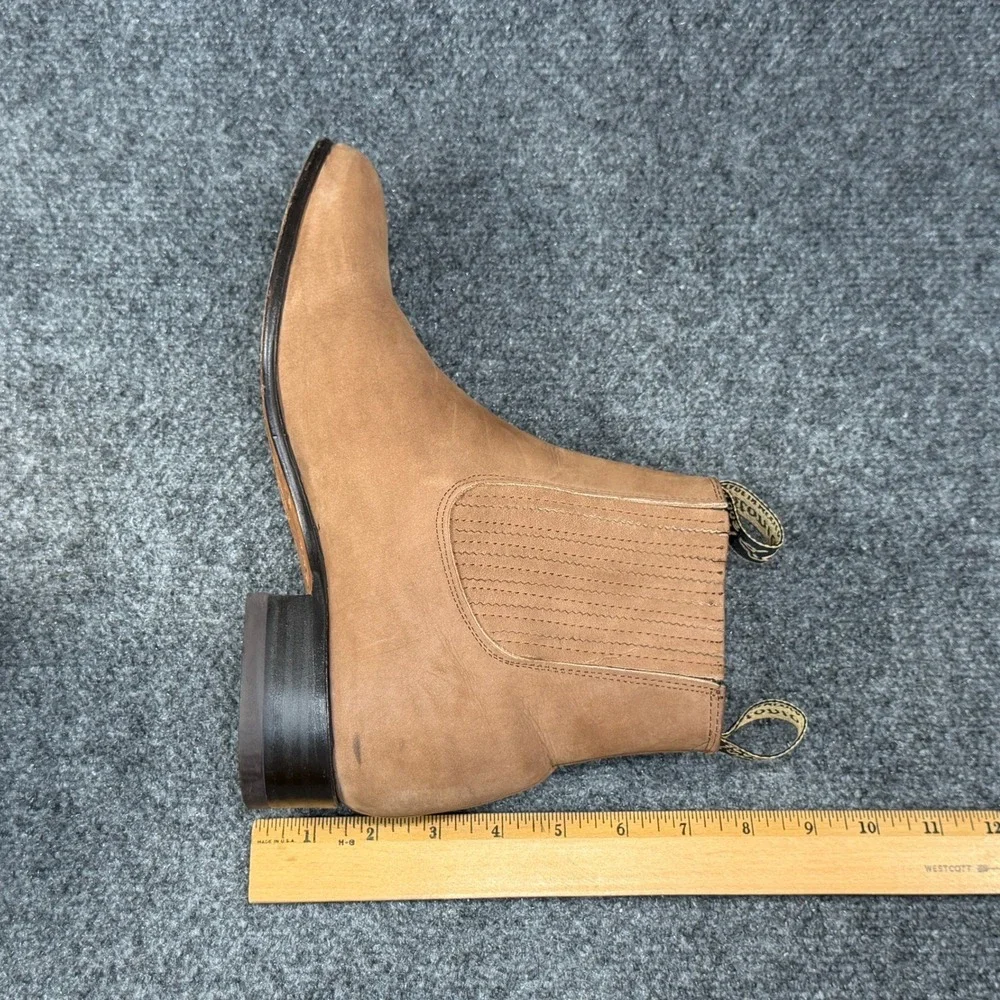 Antonio Hdez Chelsea Ankle Boots Men's 9 Brown Leather Pull On Western Classic